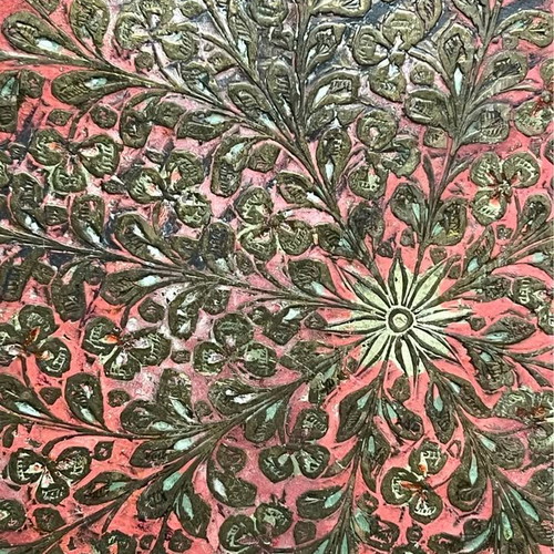 Vintage copper tray 31cm used