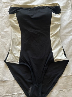 Luxury Zeus+Dione Saria Strapless One-Piece Swimsuit New