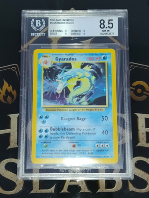 Gyarados 6/102 Base Set Unlimited 1999 BGS 8.5 Pokemon card