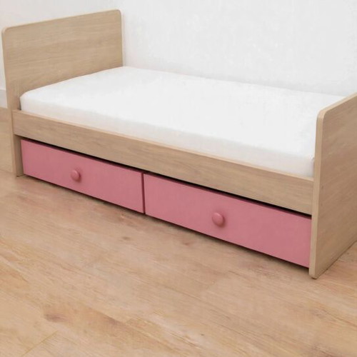 Children's bed with 2 drawers and motherbaby antibacterial mattress, used