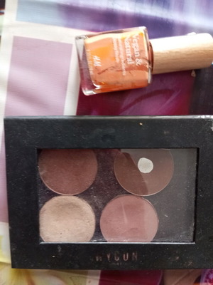 Wycon Cosmetics eyeshadows and nail polish for smoky eye like new