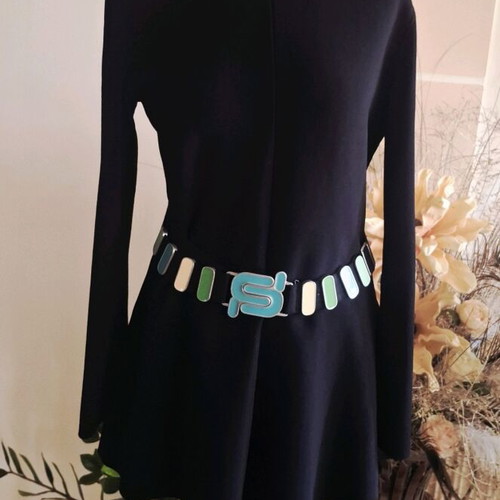 Marc Cain Long Black Blouse New With Fornarina Belt