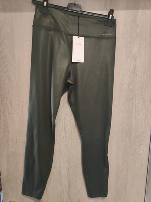 Κολάν Bershka γυναικείο γυαλιστερό καινούργιο, λαδί, μέγεθος L