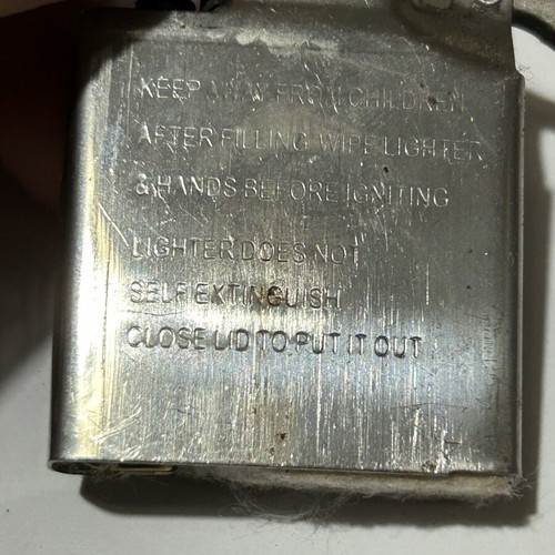 Diesel gasoline lighter used, retro collectible model