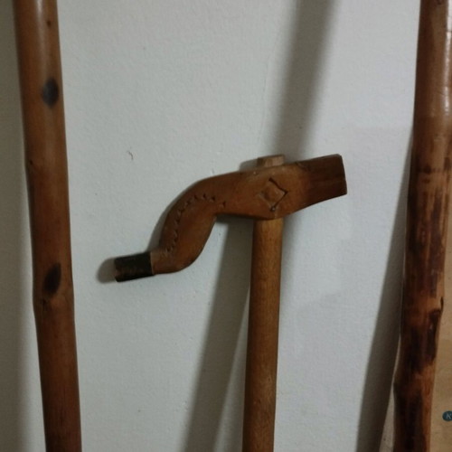 Authentic walking sticks like new, pack of 3