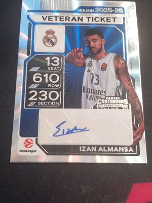 Izan Almansa Euroleague Panini Contenders Veteran Ticket Nm condition