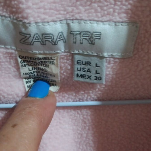 Women's or children's jacket with fur, like new, pink, size M