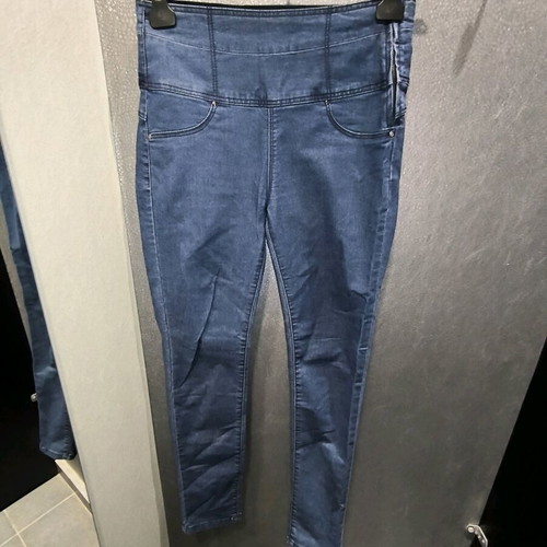 Stradivarius skinny high waist jeans like new, blue, size S