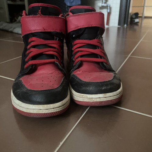 Nike Jordan High sneakers size 42, black and red