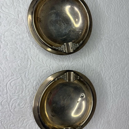 Silver 925 ashtrays used, set of 2
