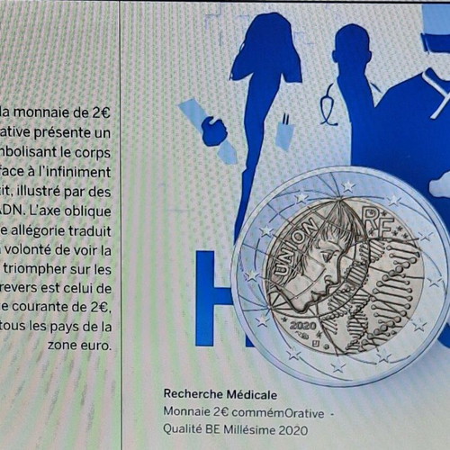 Commemorative 2 Euro Coin French Mint 2020 new
