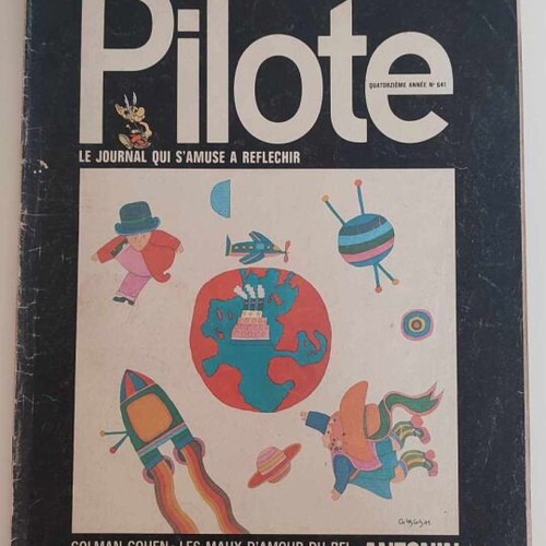 Pilote magazines used, set of 3 issues 1972, French