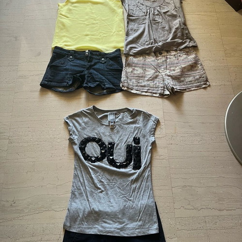 Set top-shorts Zara Mango Toi Moi Boss like new, pack of 4 (S-M) multicolor