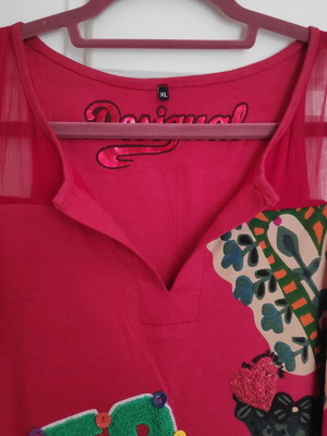 Desigual sleeveless watermelon blouse XL like new