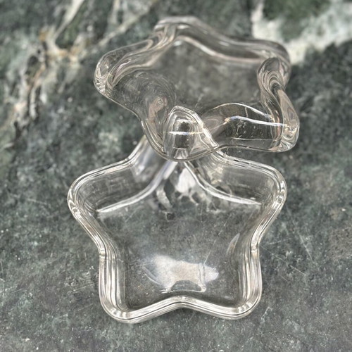 KostaBoda covered star-shaped candlestick set of two pieces