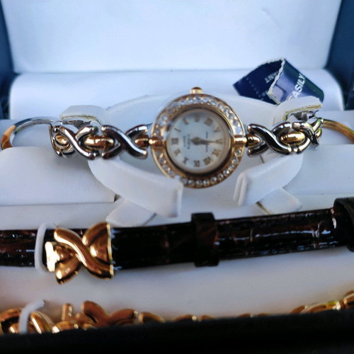 Anne Klein women's watch new with 3 interchangeable faces and straps