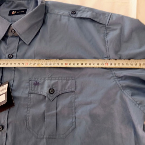 Dur men's shirt XXL navy blue 100% cotton brand new with tags