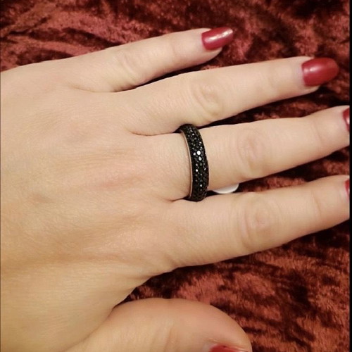 Black full band ring new