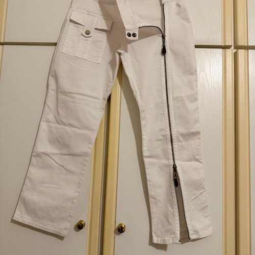 Blumarine White Women's Capri Pants like new, size 42IT (M)