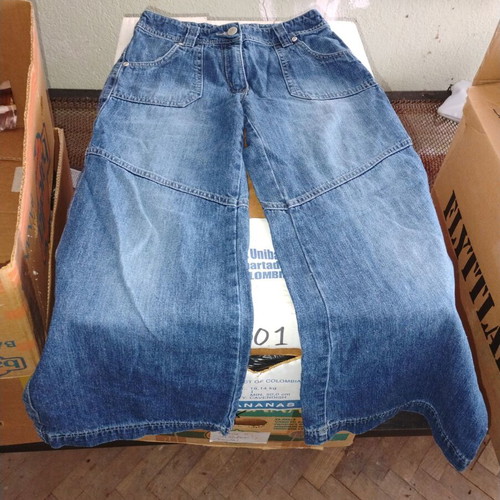Lindex girls' jeans used, size 146 cm, blue