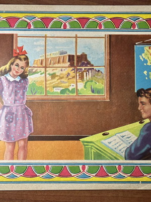 Illustrated educational block Agrafo 1930-40 like new
