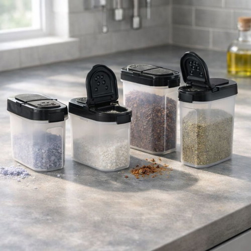Tupperware spice set 4 pieces, ideal for kitchen organization