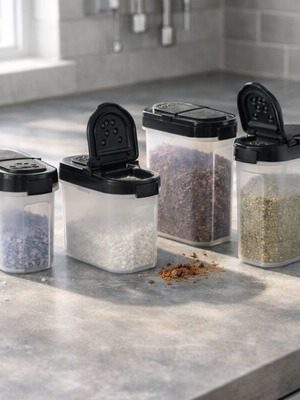 Tupperware spice set 4 pieces, ideal for kitchen organization