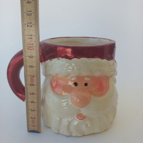 Christmas mug set used with Santa Claus and snowman