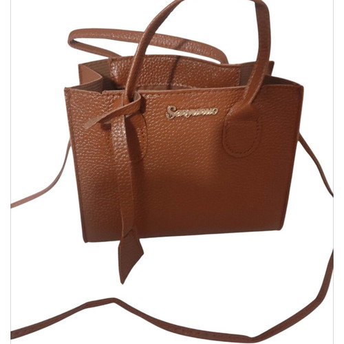 Handbag and crossbody bag new brown with zipper
