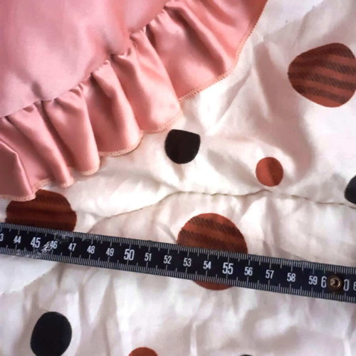 Heart-shaped pillow like new, salmon color, approx. 50x50 cm