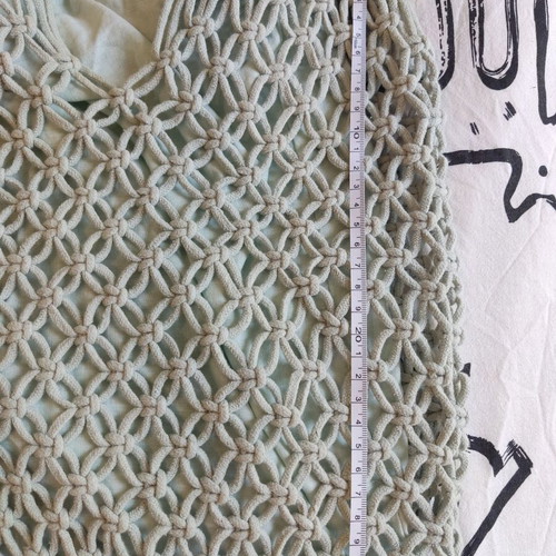 Zara mint green crochet shoulder bag like new, boho chic beach style
