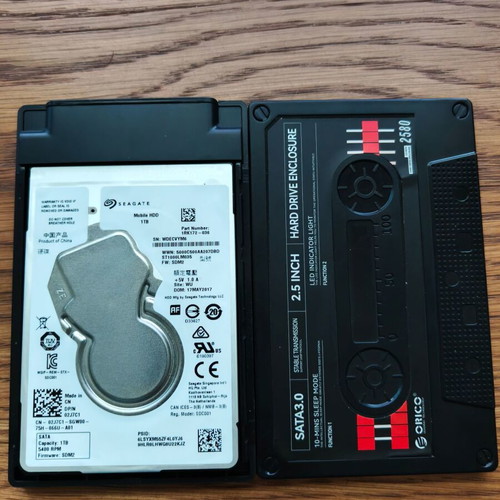 Seagate 1TB 2.5" hard drive with USB enclosure