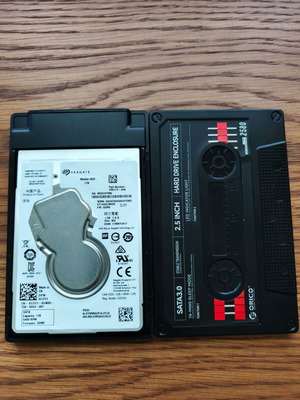 Seagate 1TB 2.5" hard drive with USB enclosure