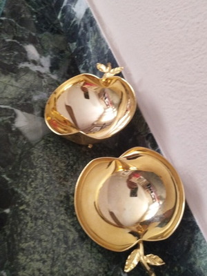 Vintage gold plated decorative bowls set 24K