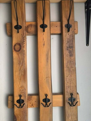 Handmade wooden hanger like new