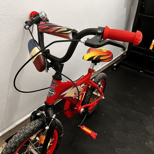 McQueen Kids Bicycle 14” used, red, city type