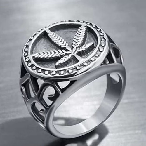 Men's ring stainless steel new, silver color, size 63