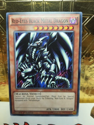 Red-Eyes Black Metal Dragon Yu-Gi-Oh! card near mint