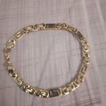 Bracelet of medical steel new, orange