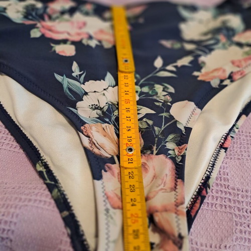 Power 2 The Flower bikini slip, blue multicolor, XXL