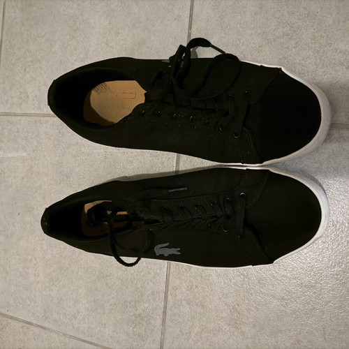 Lacoste sneakers size 45 used, black