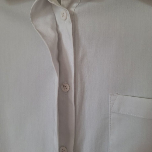 New Look maternity white shirt like new with waist tie, size L