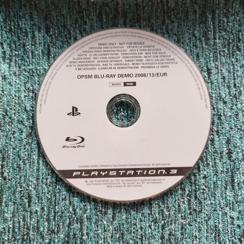 PS3 Demo Disc used, Official PlayStation Magazine Issue 13 2008
