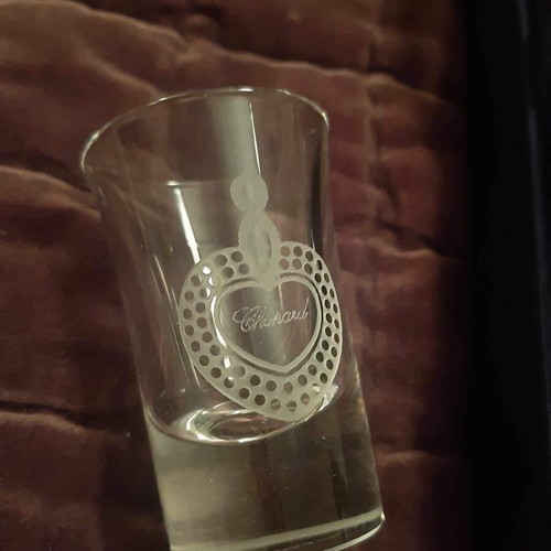 Chopard shot glass set of 6 new with original box