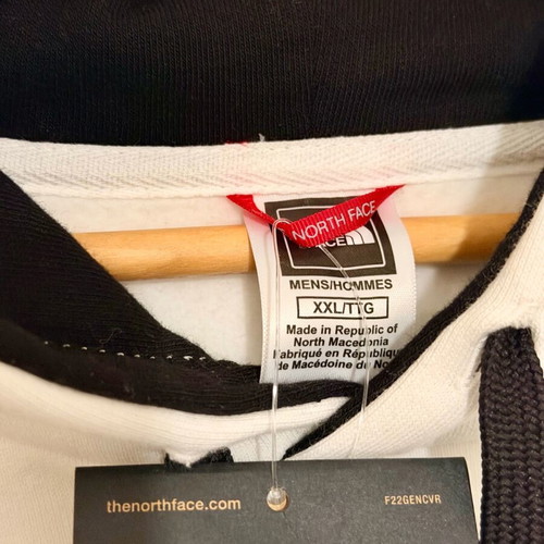 The North Face men's hoodie white new, XXL