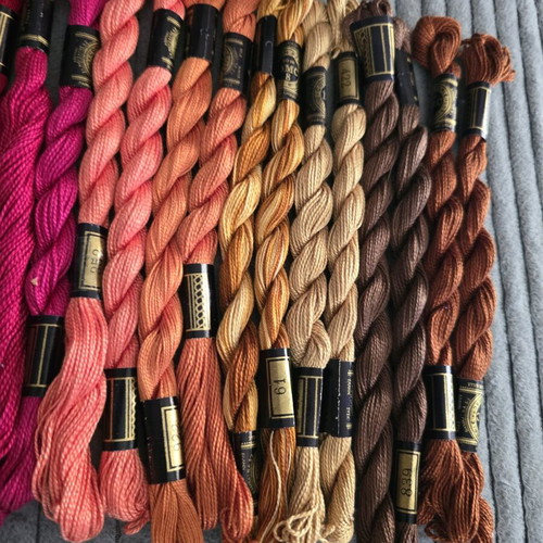DMC threads 15 colors in pairs, new, total 30 pieces