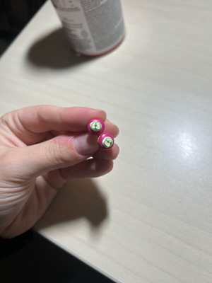 Cupcake-shaped earrings like new, multicolored