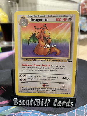 Dragonite 19/62 Pokemon card