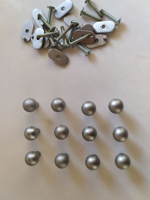 Πομολάκια επίπλου 12 μικρά ινοξ σαν καινούργια