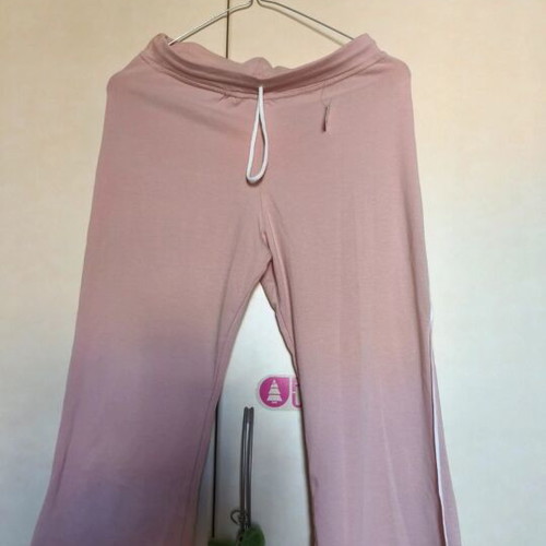 Women's leggings pink with white stripe new, sizes S M